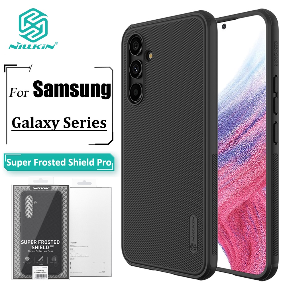 Nillkin Super Fosco Escudo Caso Para Samsung A56 A55 A54 A52 A17 A36 A35 A25 A16 Anti Impressão Digital À Prova De Choqu em Oferta na Shopee