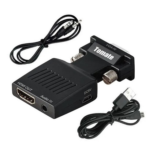 Adaptador Displayport Vga-hdmi Cabo De Alimentação E Áudio