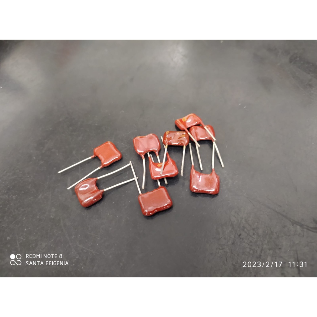 5x Capacitor Mica Prata 230pf/63v 5% Cm2 Sem Marcação Icl