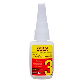 Cola de artesanato nr3 alta viscosidade com 20g TekBond
