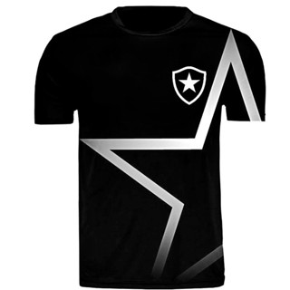 Camiseta Botafogo Personalizado 3D Impressão Verão Moda Brasil Manga Curta top