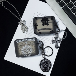 Chrome Hearts Soft TPU Casing  For AIRPODS 4 PRO 1/2/3 Protective Case Bluetooth Wireless Headphone Protect Cover em Oferta na Shopee