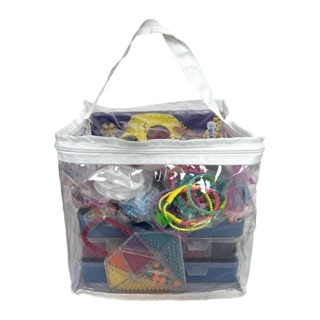 Organizador Multiuso porta treco de Brinquedo com ziper G em Oferta na Shopee