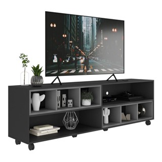Rack TV 75" com Rodízios e Nichos Jazz Multimóveis V1020