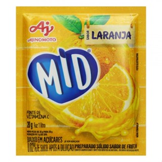 Refresco em Pó Laranja Mid Pacote 20g