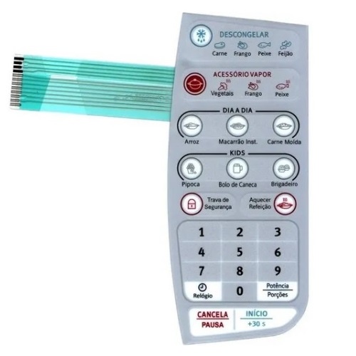 Painel Membrana Teclado Para Microondas Electrolux Eletrolux Ma30s Ma 30s Similar