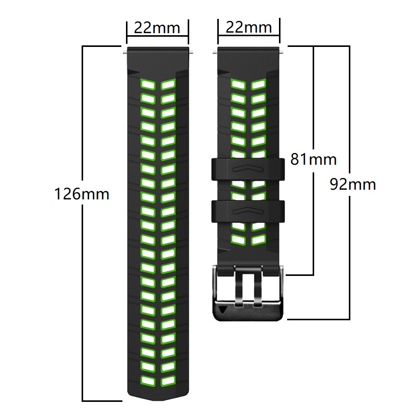 Pulseira de relógio de pulso de substituição de 22mm para Zeblaze Stratos 2/GTR2 pulseira de silicone para smartwatwatch pulseira NEO 3/Beyond 2/Btalk Pulseira Strap