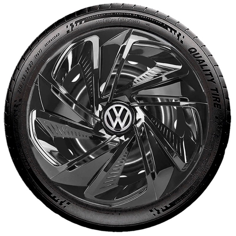 Jogo 4 Calotas Nitro Aro 14 Black Piano Vw Gol G2 G3 G4 G5 Fox Polo Voyage Golf Saveiro Spacefox Crossfox Virtus