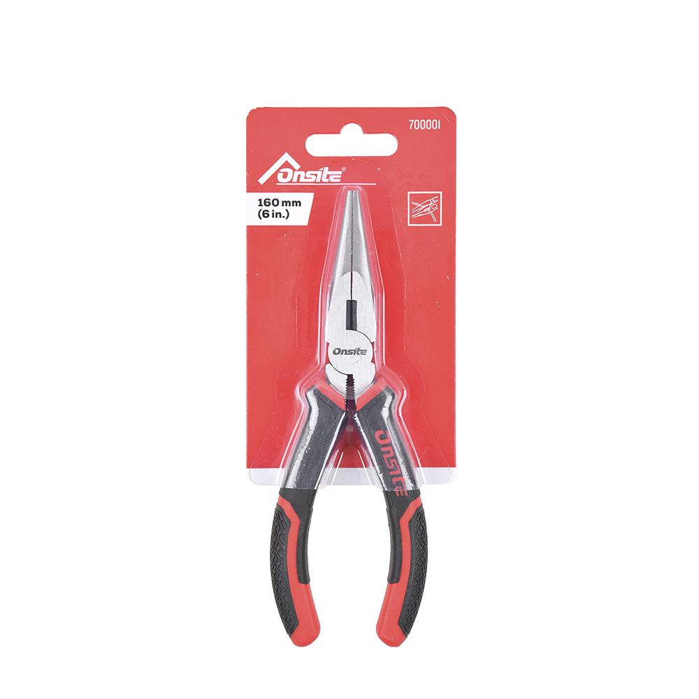 Alicate Bico Meia Cana Reto 6'' (160 mm) Onsite em Oferta na Shopee