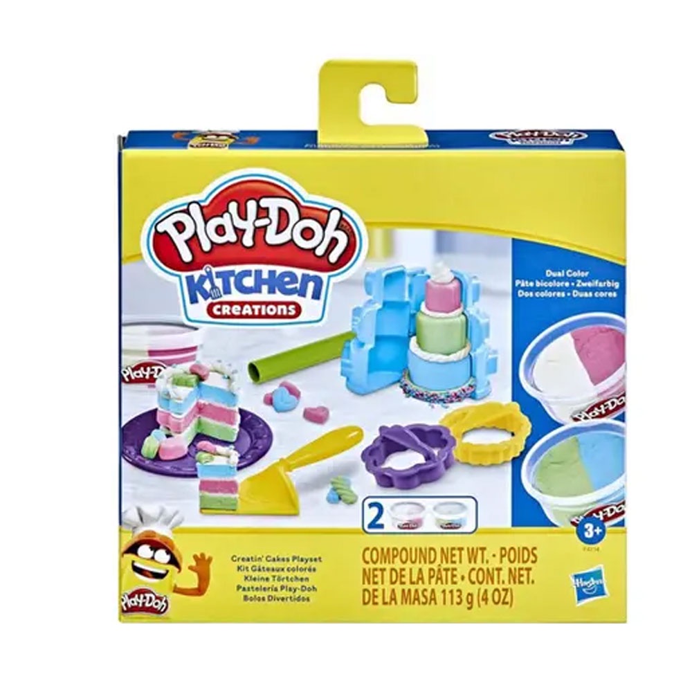 Massa De Modelar Hasbro Bolos Divertidos Hasbro Play-Doh 2 Potes