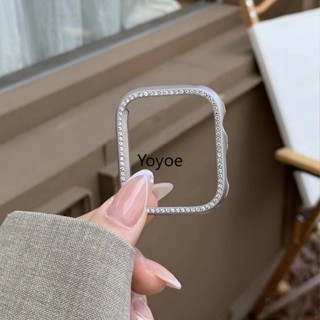 Capa Protetora Diamantada Para Relógios Apple Série 49MM Ultra 7 8 41MM 45MM iWatch 6 SE 5 4 3 38MM 42MM 40mm 44mm Acessórios