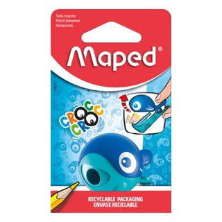 APONTADOR COM DEPOSITO INFANTIL CROC CROC BALEIA BLISTER - MAPED em Oferta na Shopee