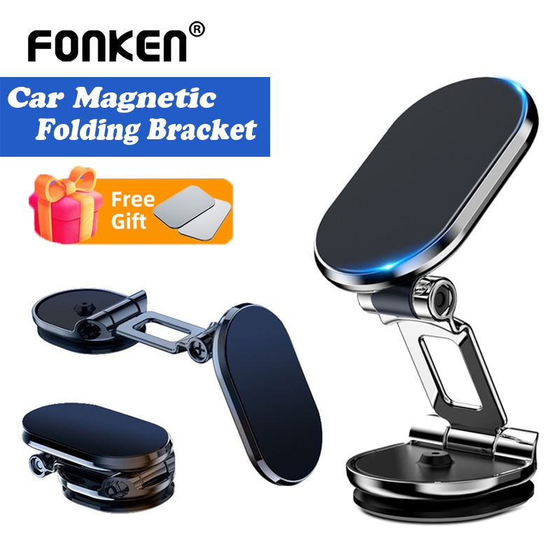 Suporte De Telefone Fonken Para Carro Smartphone GPS Dobrável No iP Samsung Xiaomi