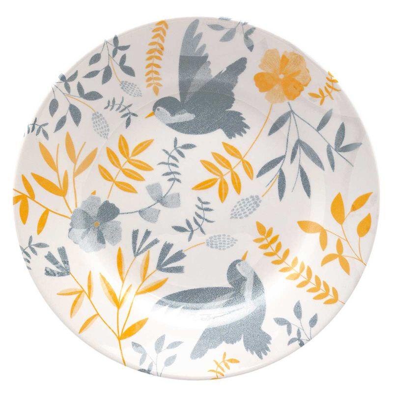 Jogo De 6 Pratos Rasos 26 Cm Donna Bem-Te-Vi em Oferta na Shopee