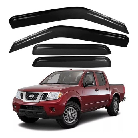 Calha de Chuva Defletor Nissan Frontier Sel 2008 a 2016 4 Portas Ecoflex
