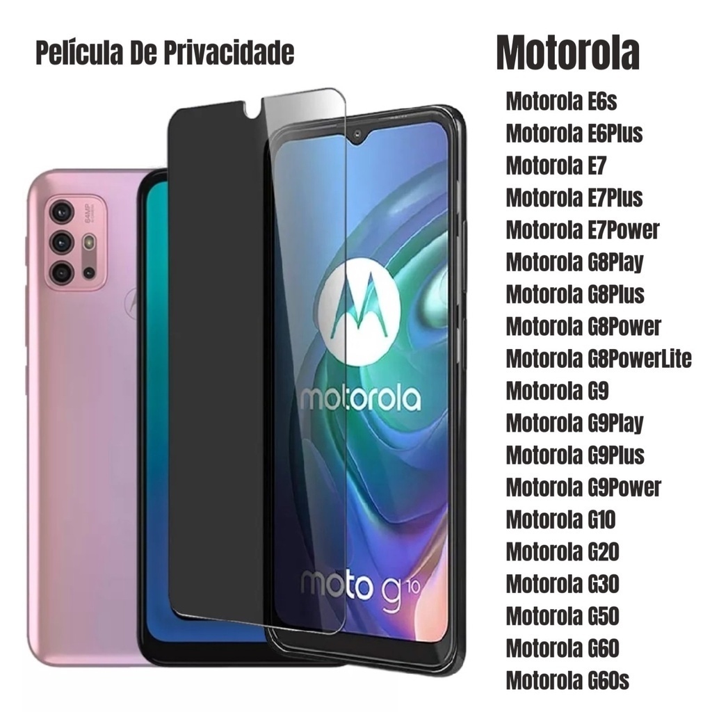 Película Vidro 3D Privacidade Anti Spy Tela Para Motorola Moto G8 Power Lite G9 Play E6 Plus G10/G20/G30/G50 5G/G60/G31/G41/G51/G71/G22/G32/G52/G82/G13/G23/G53 E20/E30/E40/E22/E32