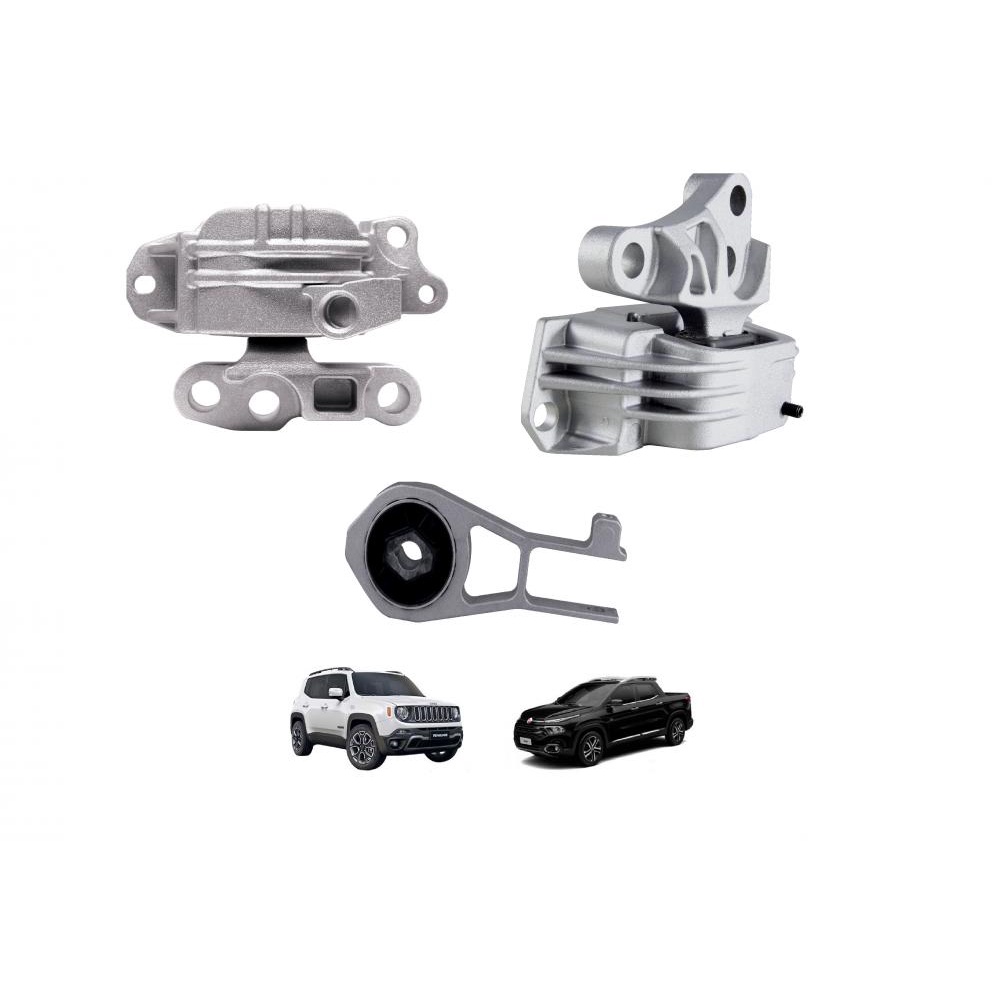Kit Coxim Calço Motor Renegade Toro Diesel 4X4 Automatico 2015 2016 2017 2018 2019 2020