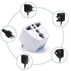 Adaptador De Tomada Universal Para 6 Tipos De Entrada Padrão Usa Para Brasil Versátil Perfeito para Viagens Bivolt