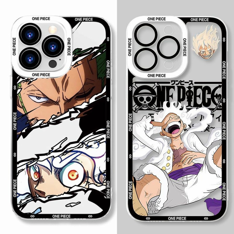 Capa Para Xiaomi POCO X6 X5 X4 X3 F5 Pro F3 X3 GT X4 NFC M3 Mi 11 Lite 5G NE 11T Redmi Note 12 5G 4G Angel Eyes ONE PIECE Luffy Macia Transparente De Silicone TPU Telefone Macio Estojo