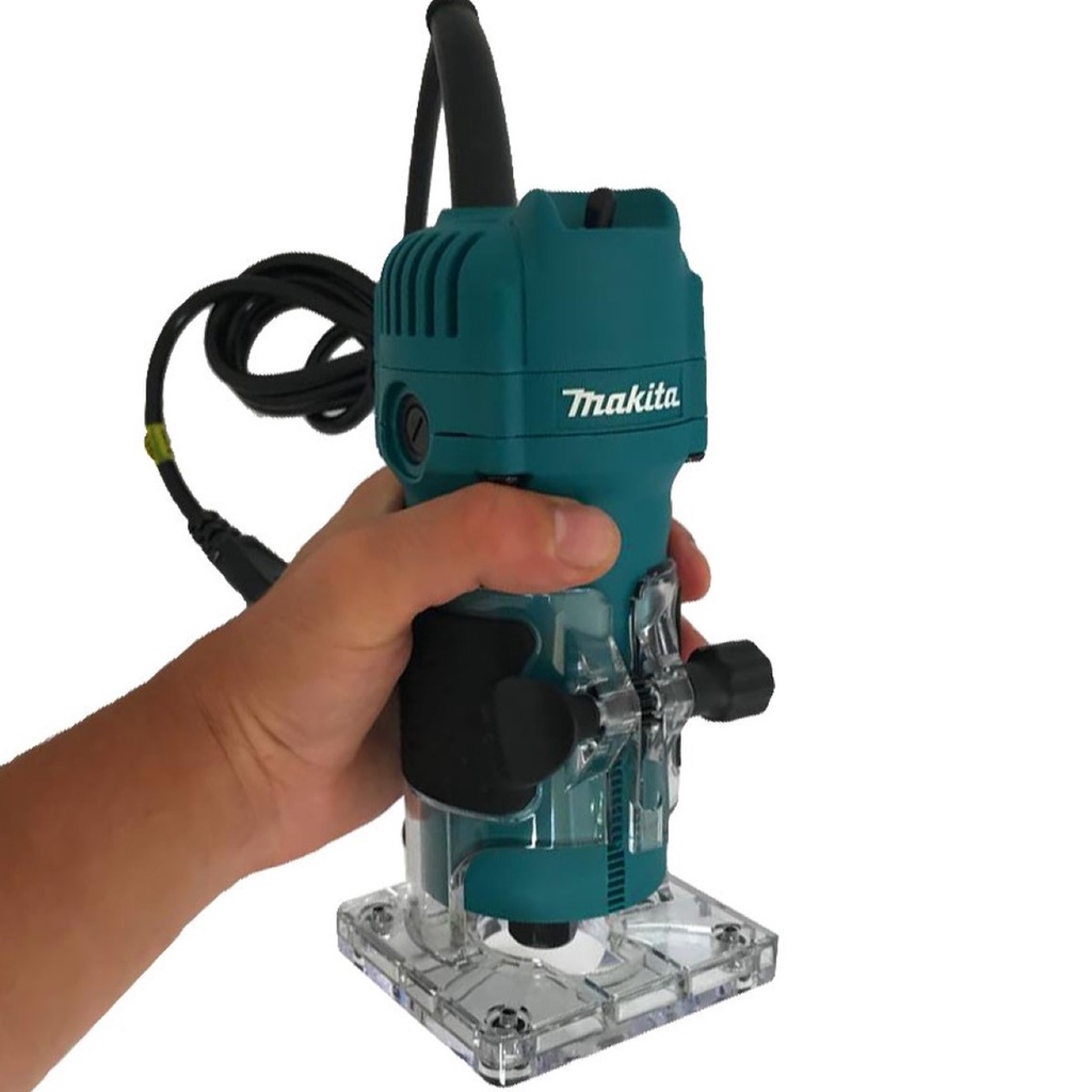 Kit Tupia 6mm 530 Watts 3709 Makita e Jogo de Fresas com 3 Peças · foto 2