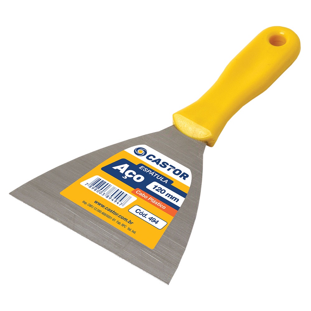 Espátula Multiuso de Aço 120mm Cabo Plástico - Série 490 – Castor em Oferta na Shopee