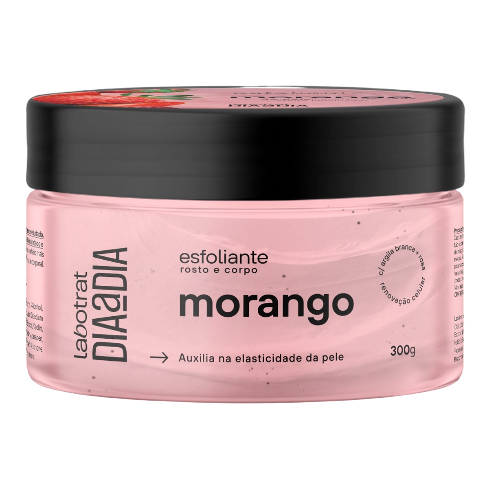 Esfoliante Creme Morango Facial Corpo Hidrata Labotrat 300g