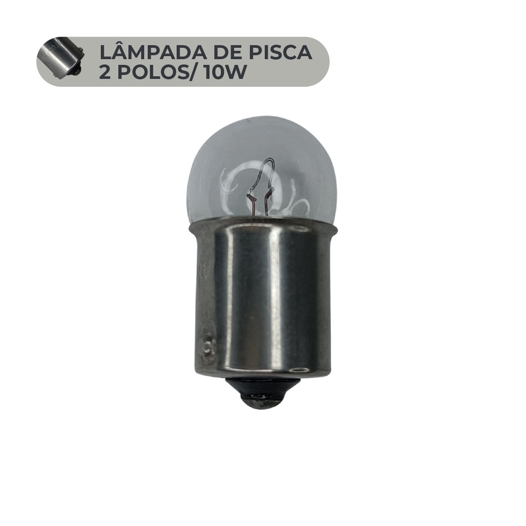 Lampada De Pisca Seta Base Lata 12V Honda CG 125 Today Biz 100 Pop XL 125