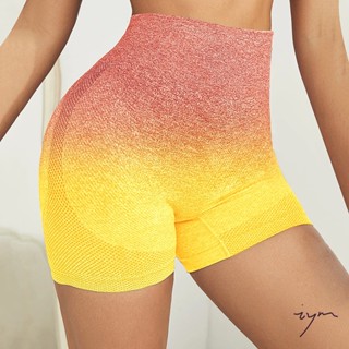 Gradiente De Calça Shorts Legging Academia Levanta Bumbum Fitness Suplex Feminino Casual Sem Costura Cintura Alta
