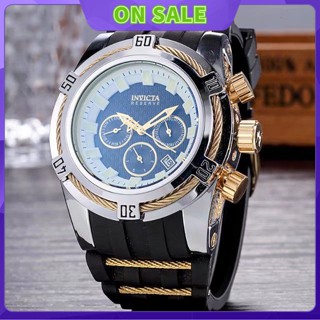 relogio Função De Moda 6 Pinos Completa Invicta Great Disk Silicon belt Quartzo Relógio Masculino De