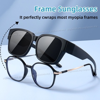 Óculos De Sol Fotocromáticos Femininos E Masculinos Proteção UV Armação Grande Moda Clássica Capa De Viagem Ao Ar Livre em Oferta na Shopee