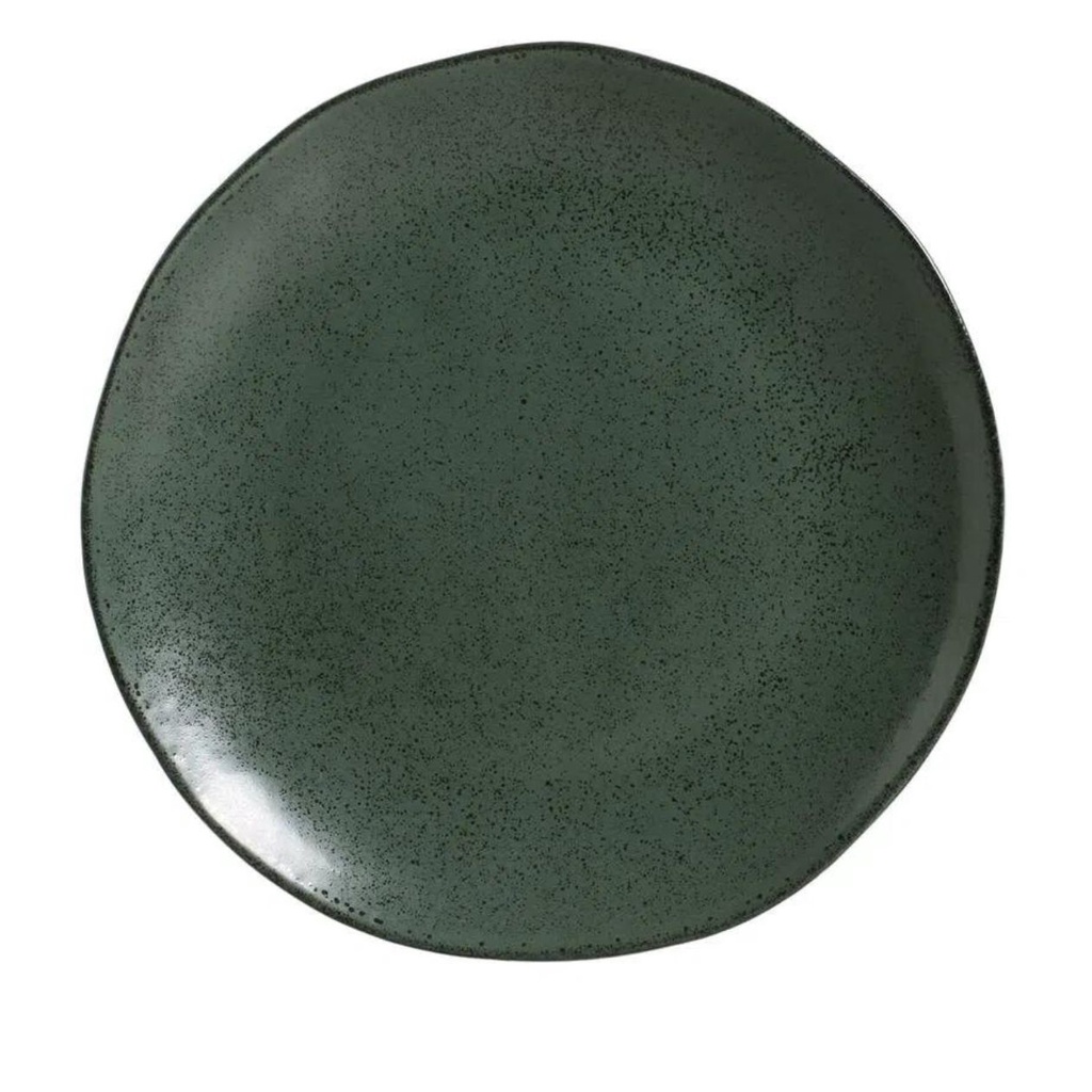 Prato Sobremesa Verde Arauco Orgânico Stoneware Porto Brasil