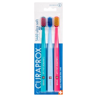 Escova De Dente Curaprox Trio Ultra Soft 5460 C/ 3 Unidades Colorida
