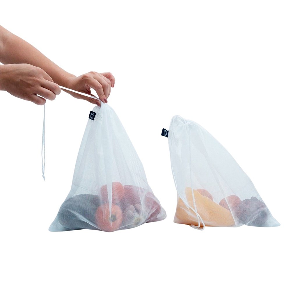 Kit Sacos de tecido para alimentos 2 pçs - Oikos em Oferta na Shopee