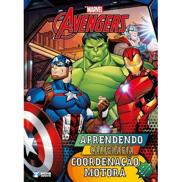 Livro Aprendendo Caligrafia Marvel - Coordenação Motora
