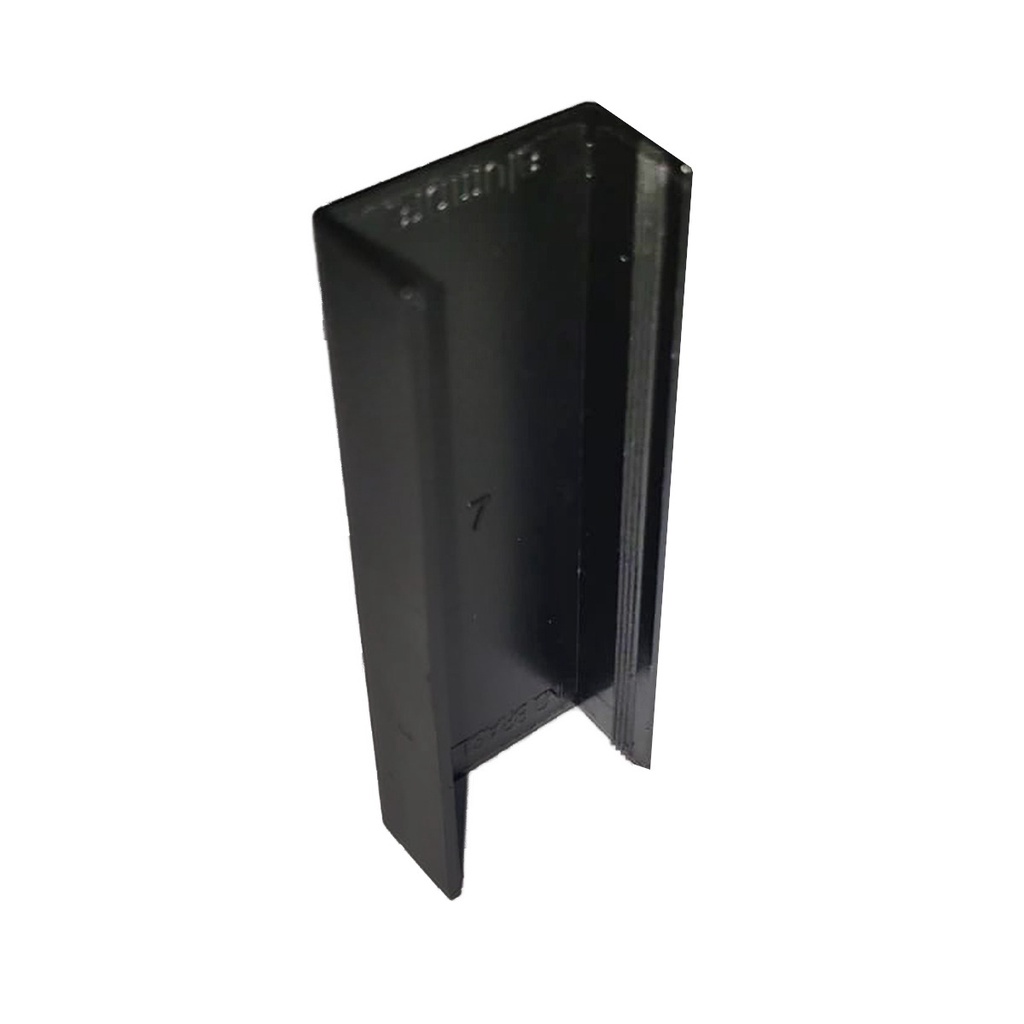 Luva canaleta PRETA Emenda canaleta de x10mm acabamento canaleta PRETO