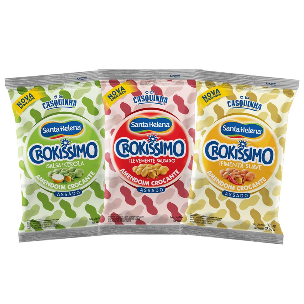 Kit Mix Amendoim Crokíssimo c/3 unidades