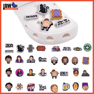 crocs jibbitz Cartoon Cute Friends Charme Padrão Buraco De Sapato Bcukle Decorações Encantadoras Kids Gift Para
