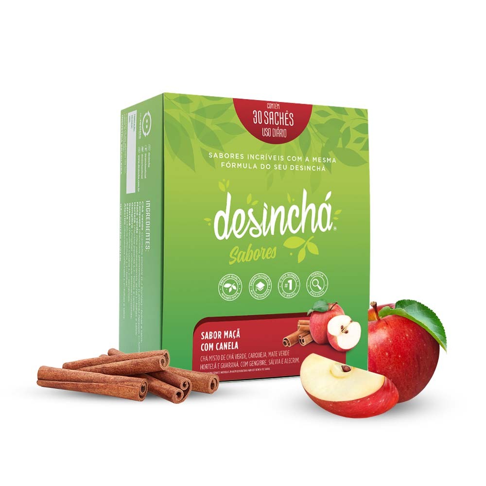 Desinchá Sabores Maçã com Canela em Oferta na Shopee