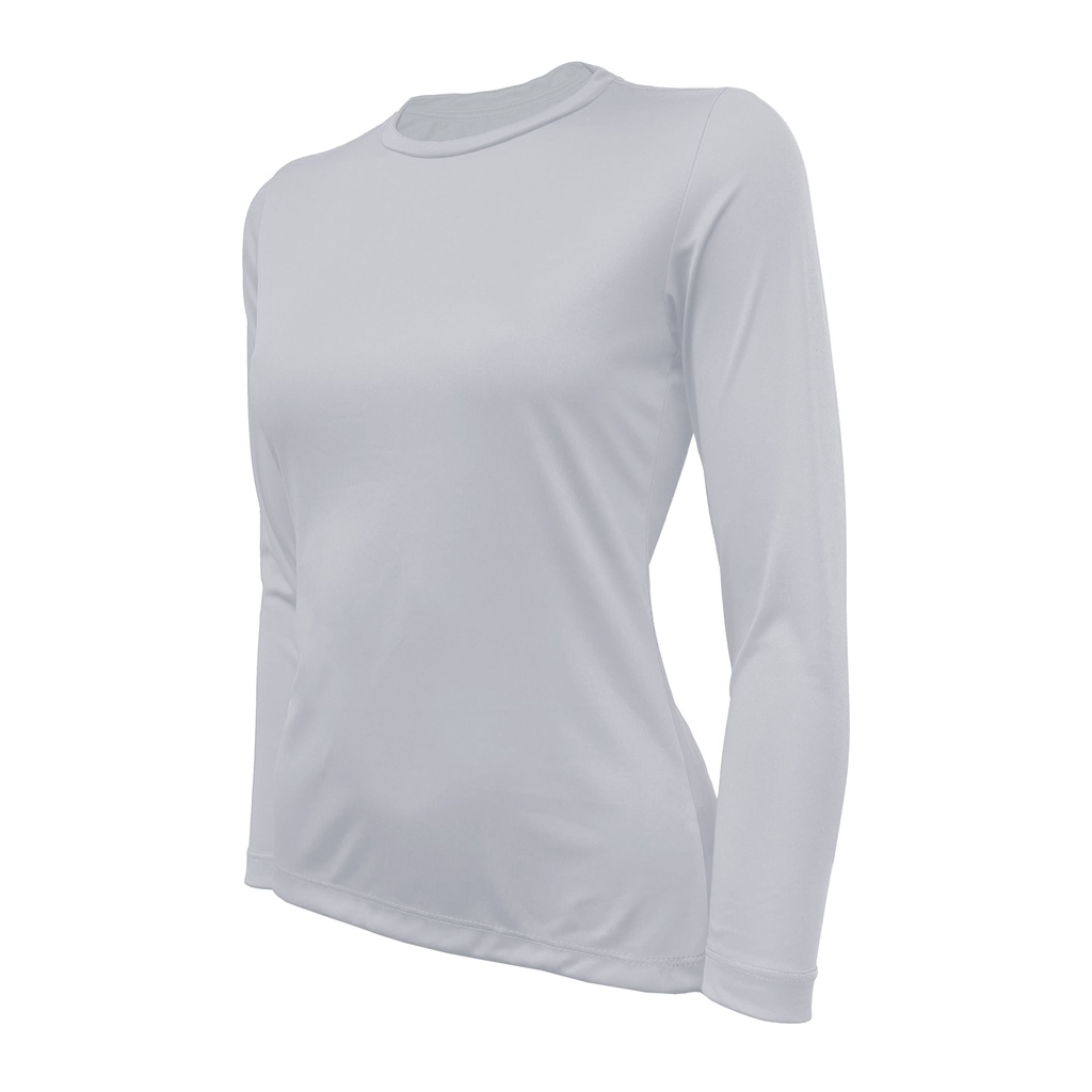 Camiseta Feminina Skube Com Proteção UV 50+ Dry Fit Segunda Pele Térmica Tecido Termodry Manga Longa