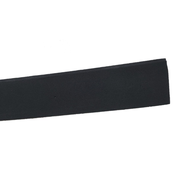Eva Flexível 3,5cm 1 Metros,  Rodapé Moldura Autocolante Boiserie Roda Meio ( valor por metro) - 3cLiso-Preto