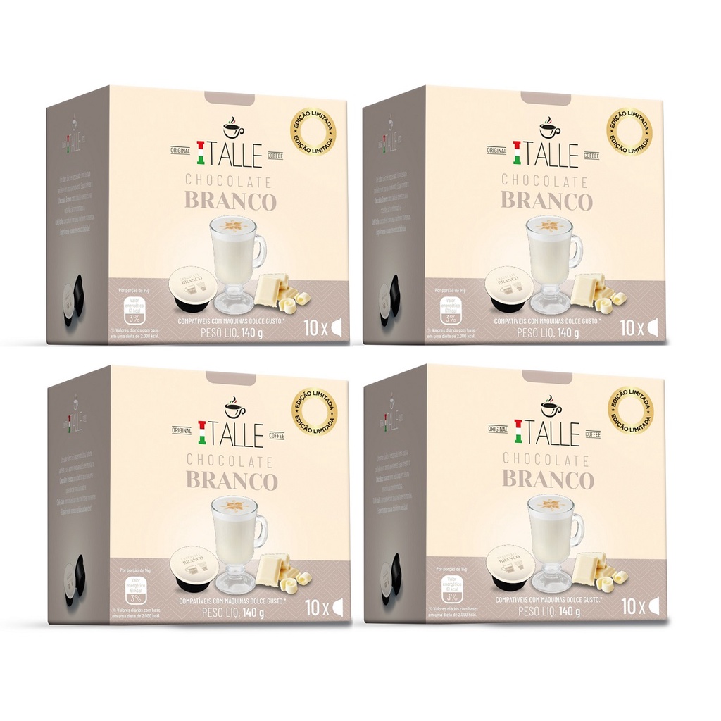 Capsulas Maquina Dolce Gusto Italle Bebidas Lácteas Choco Branco 40 Und