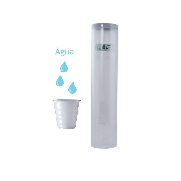 Suporte Dispenser Copo Água Acrílico Transparente Trilha em Oferta na Shopee