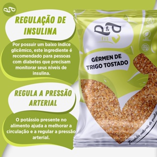 Gérmen de Trigo Tostado 250g - P&P em Oferta na Shopee