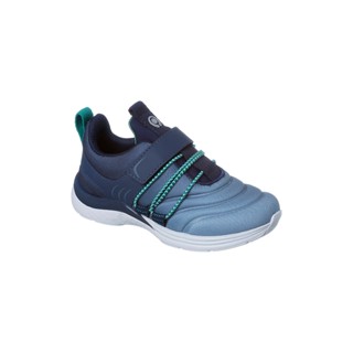 Tênis Infantil Masculino Ortopé Joy Comfy Detalhe Elástico Degradê Azul Marinho