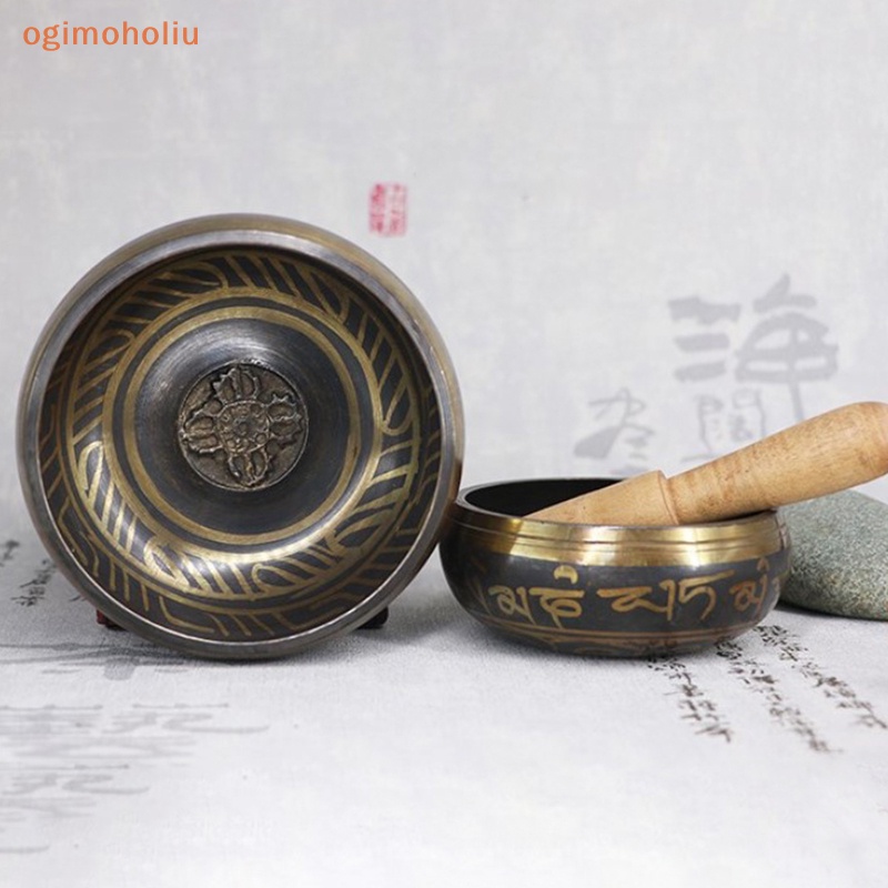 Imagem [Tigela De Som Buda Sino Tibetano Meditação Yoga Metal Singing Bowl Striker DCZ