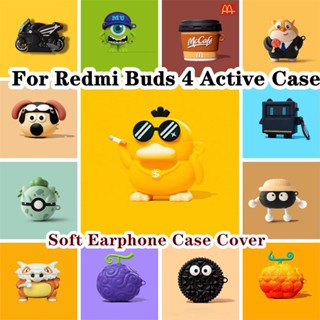 Estoque Pronto ! Para Redmi Buds 4 Active Case Cartoon Inovação Série Capa Macia Fone De Ouvido