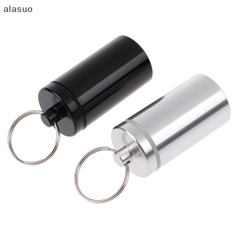 [alasuo] Caixa De Comprimidos De Liga À Prova D'água De Metal , Recipiente Porta-Medicamentos [BR]