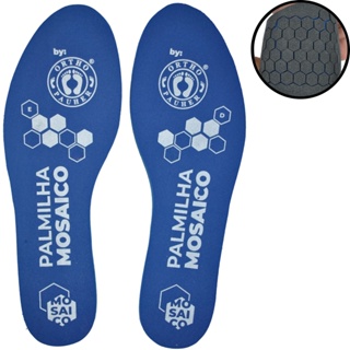 Palmilha Ortopédica para Alivio Imediato de Pressao e Descompressão Azul Ortho Pauher em Oferta na Shopee