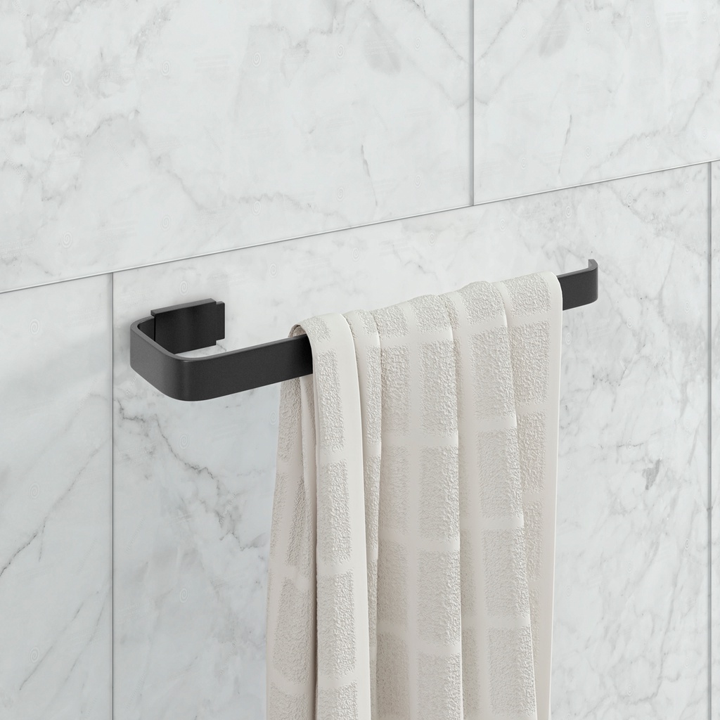 Porta Toalha de Rosto Preto Stander em Oferta na Shopee