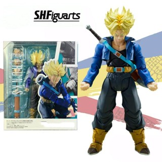 S.H.Figuarts SHF Dragon Ball Super Saiyan Trunks Vegeta IV Anime Ação Figura Acabada Kit Modelo Presente De Brinquedo